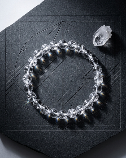 Clear Quartz "Master Healer" Bracelet – Natural Crystal for Clarity & Manifestation