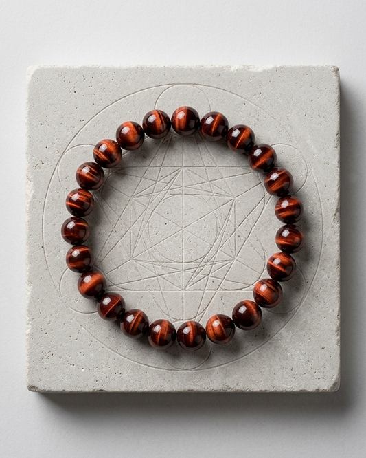 Red Tiger Eye Vitality Bracelet – Stone of Motivation, Courage & Action