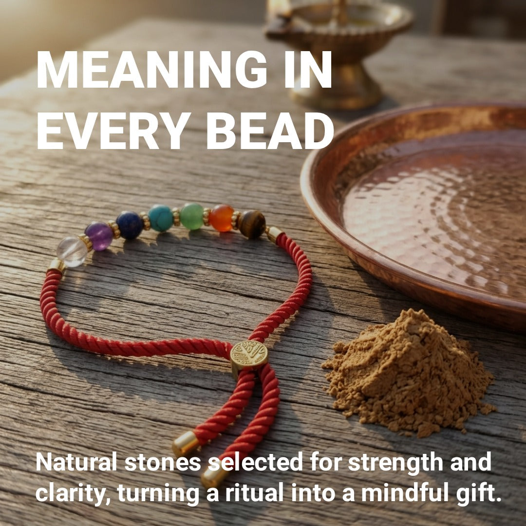 7 Chakra Balancing Rakhi Bracelet