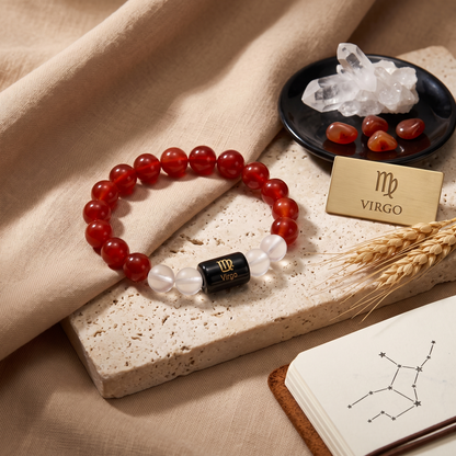 Virgo Zodiac Focus & Organization Gemstone Bracelet