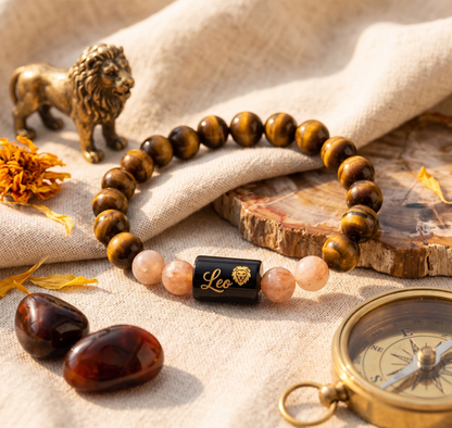 Leo Zodiac Confidence & Success Tiger's Eye Bracelet