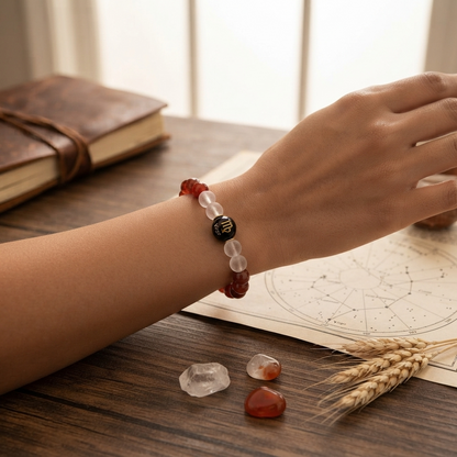 Virgo Zodiac Focus & Organization Gemstone Bracelet