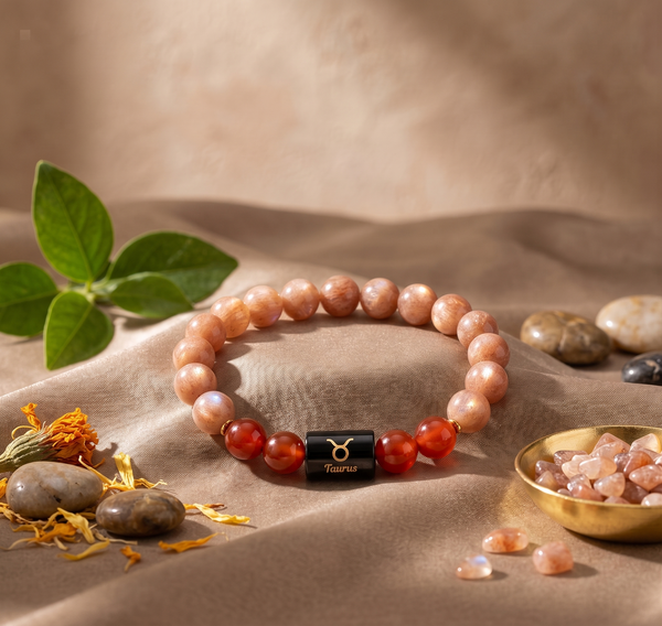 Taurus Zodiac Abundance & Stability Gemstone Bracelet