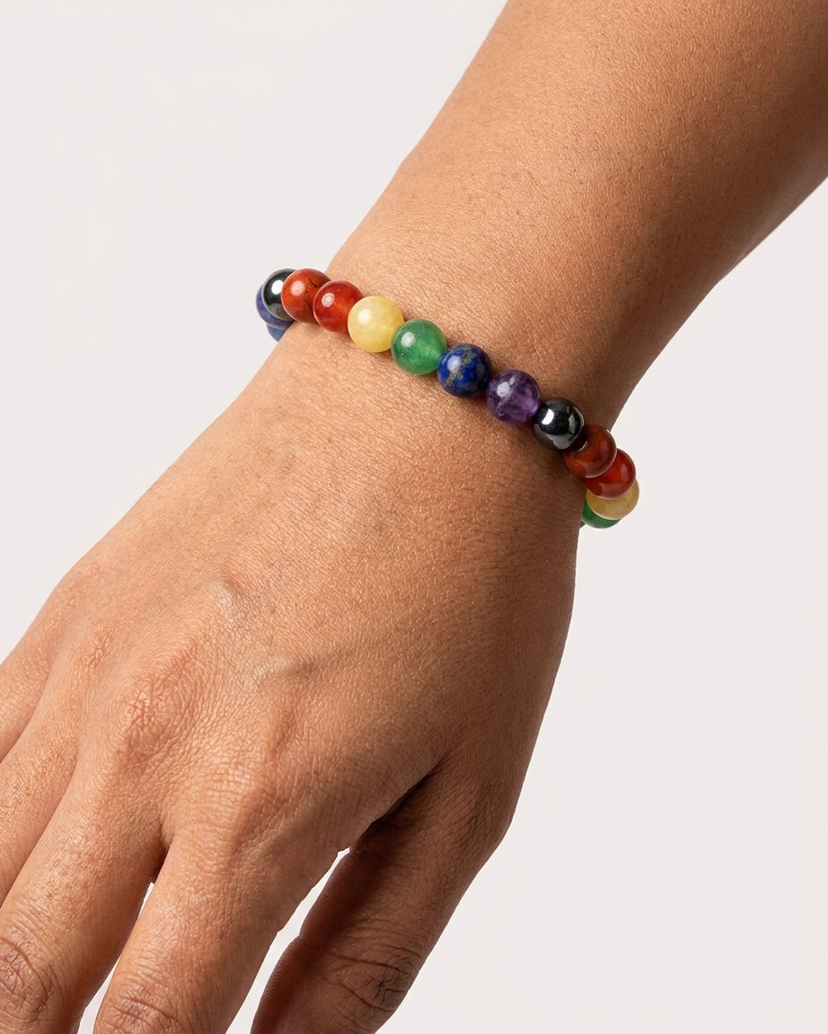 7 Chakra Balancing Bracelet – Natural Gemstone Energy Jewelry
