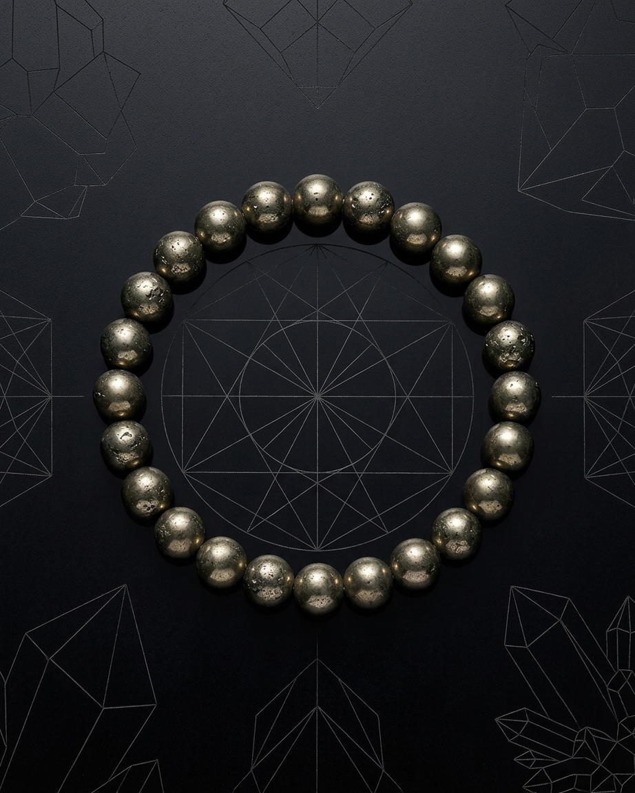 Raw Pyrite Abundance Bracelet – Natural Protection & Manifestation Stone