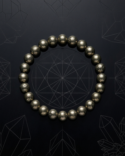 Raw Pyrite Abundance Bracelet – Natural Protection & Manifestation Stone