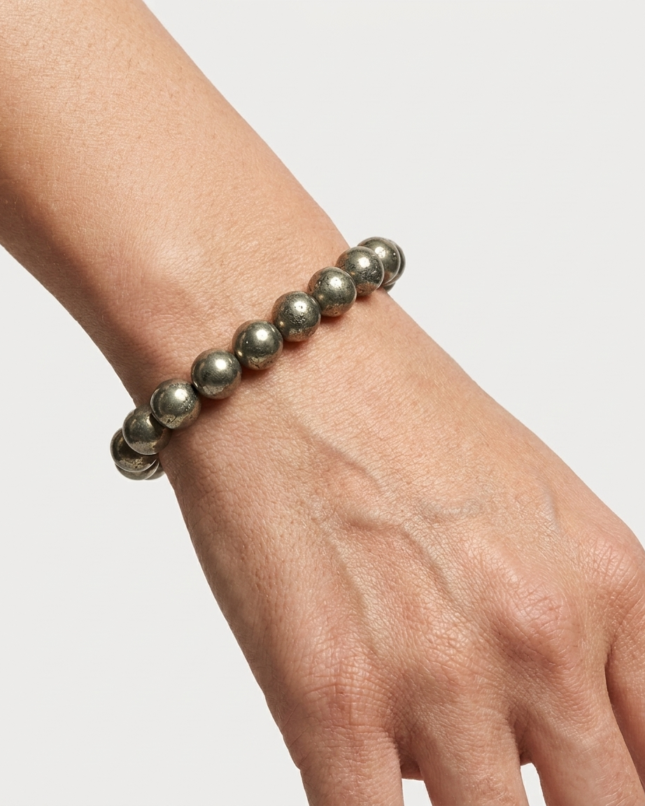 Raw Pyrite Abundance Bracelet – Natural Protection & Manifestation Stone