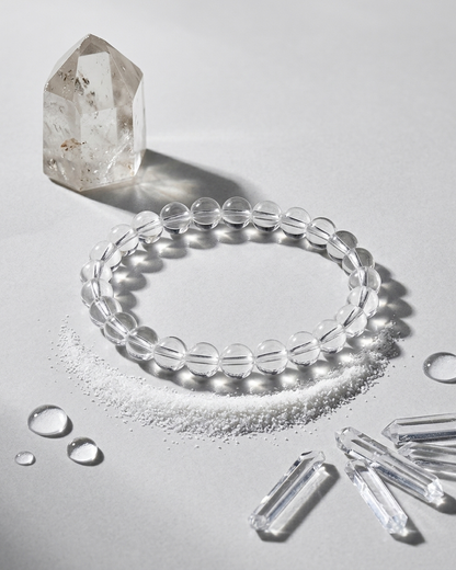 Clear Quartz "Master Healer" Bracelet – Natural Crystal for Clarity & Manifestation