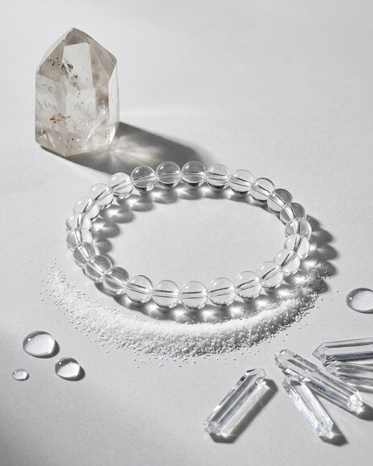 Clear Quartz "Master Healer" Bracelet – Natural Crystal for Clarity & Manifestation