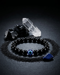 Evil Eye & Black Obsidian Bracelet