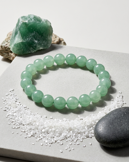 Green Aventurine "Stone of Opportunity" Bracelet – Abundance & Good Luck Talisman