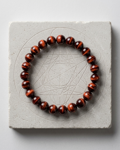 Red Tiger Eye Vitality Bracelet – Stone of Motivation, Courage & Action