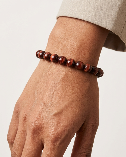 Red Tiger Eye Vitality Bracelet – Stone of Motivation, Courage & Action