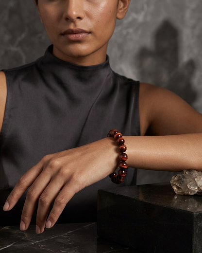 Red Tiger Eye Vitality Bracelet – Stone of Motivation, Courage & Action