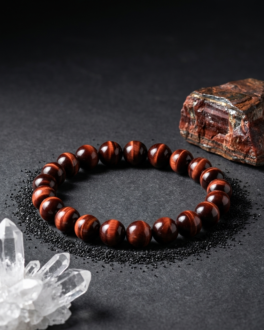 Red Tiger Eye Vitality Bracelet – Stone of Motivation, Courage & Action