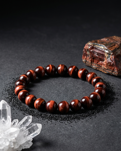 Red Tiger Eye Vitality Bracelet – Stone of Motivation, Courage & Action