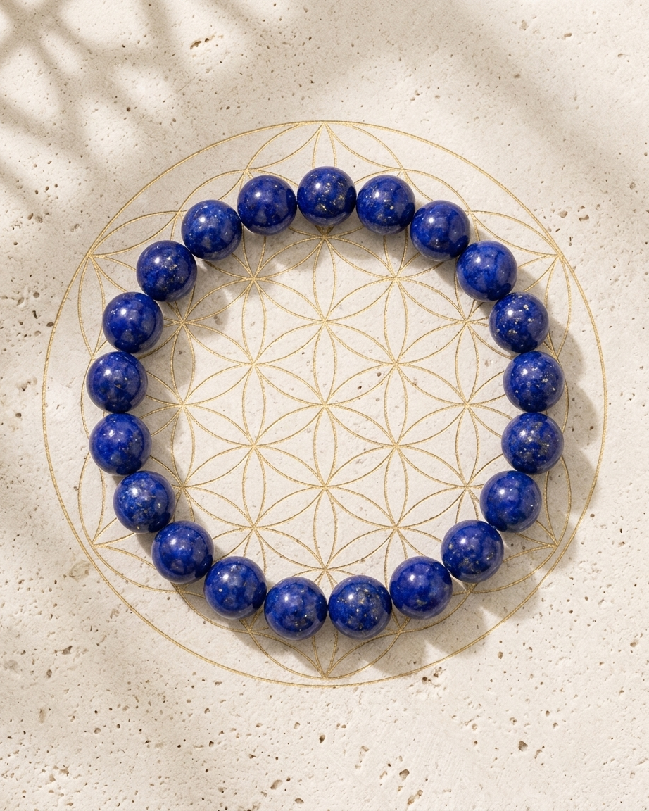 Lapis Lazuli "Stone of Truth" Bracelet – Wisdom, Communication & Intuition Talisman