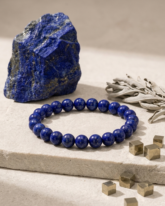 Lapis Lazuli "Stone of Truth" Bracelet – Wisdom, Communication & Intuition Talisman