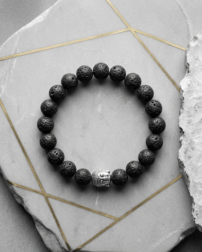 Lava Stone Essential Oil Diffuser Bracelet – Grounding & Stability Talisman