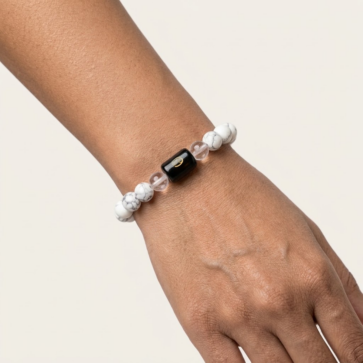 Cancer Zodiac Emotional Peace Howlite Bracelet